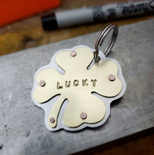 Load image into Gallery viewer, 4 Leaf Clover Pet Tag