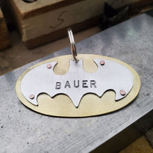 Load image into Gallery viewer, Bat superhero Pet Tag