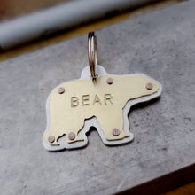 Load image into Gallery viewer, Bear pet tag