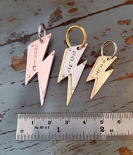 Load image into Gallery viewer, Bowie Lightning Bolt Pet Tag
