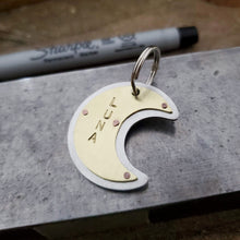 Load image into Gallery viewer, Crescent Moon Pet Tag