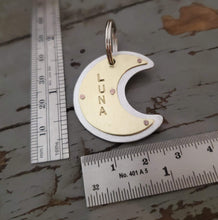 Load image into Gallery viewer, Crescent Moon Pet Tag