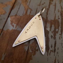 Load image into Gallery viewer, Pointed Starfleet Insignia Pet Tag