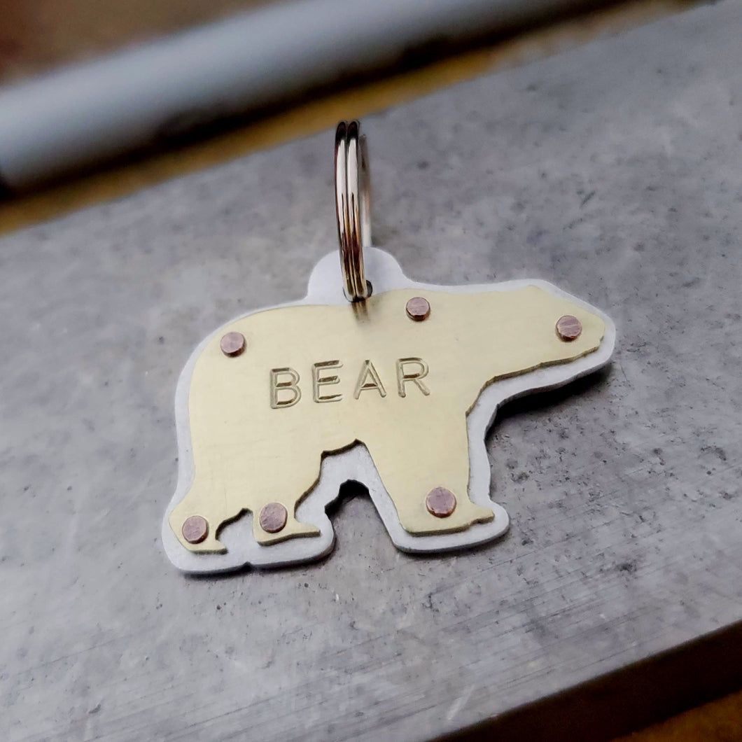 Bear pet tag