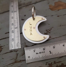 Load image into Gallery viewer, Crescent Moon Pet Tag
